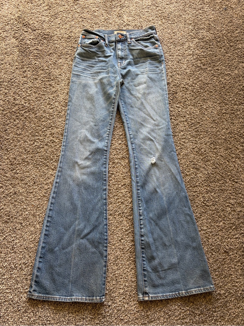 Classic High-Rise Flared Women's Jeans - Light Blue